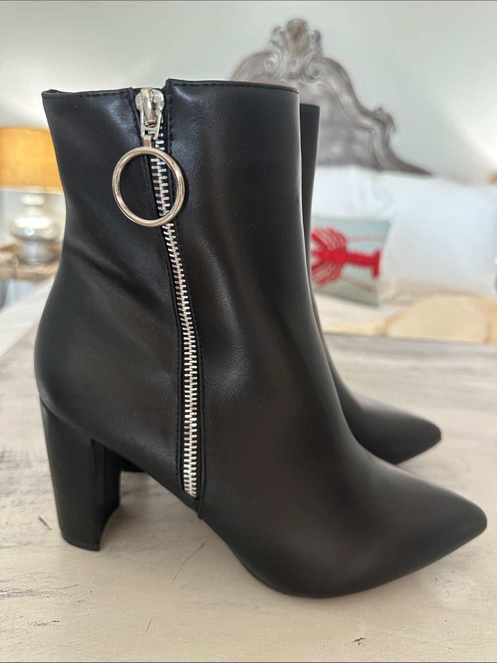 DREAM PAIRS Sianna Chunky High Heel Ankle Booties - Picture 6 of 13